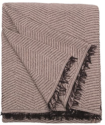 HOME MERCURY - Colcha Multiusos Sofa, Cubrecama, Jarapas, Manta Foulard, Plaid para Cama, Cubresofa, Cómoda Practica y Suave. Poliéster Algodón. (230X260CM, Espiga Cafe)
