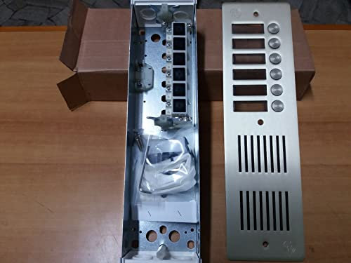 PULSANTIERA CITOFONO ANTIVANDALO ALLUMINIO 6 PULSANTI ELTAS AV1006