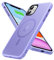 Olialia Strong Magnetic Case for iPhone 11, [Compatible with MagSafe] [Military Drop Protection] Skin-friendly Touch Shockproof Protective Slim Phone Cover 6.1 inch (B-Purple)