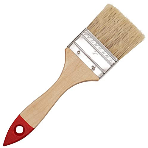 SKIR'CO (1 pièce) Pinceau à peinture avec poils naturels de 50 mm, pinceau pour peinture à l'huile