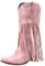Stivali da Donna Biker Alti Cowboy Boots Anfibi con Tacco Stivali Equitazione Pelle Camoscio Frange Stivali Cowboy Traforati Invernali Stivaletti Stivali Texani Vintage Western