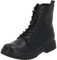 Palado Stiefeletten Damen Djerba - bequeme Boots - leicht gefütterte Stiefel für Herbst & Winter - modische Winterschuhe Schwarz Matt UK5,5 - EU38