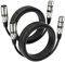 EBXYA Cavo XLR per microfono, 3 m, confezione da 2, maschio a femmina, cavo microfono XLR simmetrico, cavo patch XLR per mixer, studio di registrazione