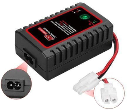 Intelligentes NiMh Ladegerät für 2-8 S Akkus für RC Fahrzeuge Boote Bagger mit Standard und Mini-Tamiya-Anschluss Für 2,4V 3,6V 4,8V 6V 7,2V 8,4V 9,6V Zellen Akkus