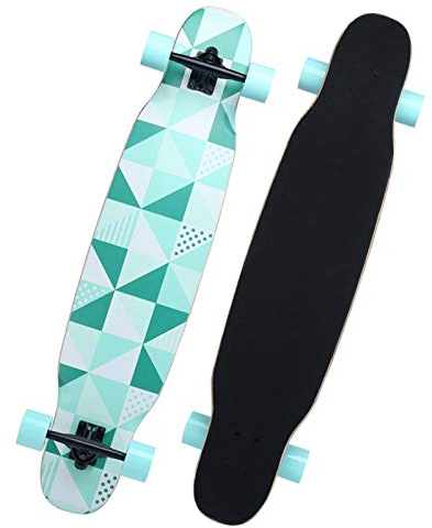 42x10 Zoll Skateboards Deck, Longboards Cruiser Skateboards, Longboard Komplett Anfänger Männer Mädchen Teenager Erwachsene, 9-lagiges Ahorndeck für Cruising, Freestyle, Downhill und Tanzen (Farb