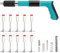 Mini Pistola Sparachiodi Manuale,Pistola per Unghie Sparachiodi con 10 Chiodi Tondi,5 Marce Pistola Sparachiodi,Portatile Nail Gun Silenziatore Regolabile Pistola per Pareti/Soffitti/Casa di Cemento