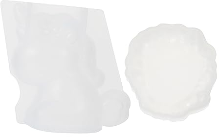 Lurrose 4 Piezas molde de silicona Fundición epoxi molde de bandeja de silicona tarteras para tartas molde para bizcocho marcos molde de fundición molde de bricolaje yeso adornos 3d