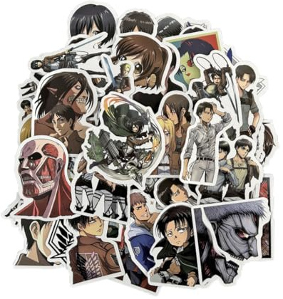 Anime Attack Aot Titan Cosplay Aufkleber 50pcs