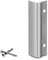 VOOXA Premium | Alu Balkontürgriff + Befestigungsschrauben | Silber Farbe - matt | gewölbter Griff, komfortable Handhabung für Balkon-/Terassentür außen