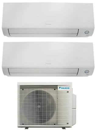 Daikin FTXM25A+FTXM35A+2MXM40A Perfera All Season - Climatizzatore dual split, 9000 + 12000 btu, Pompa di calore, Classe energetica A++/A++