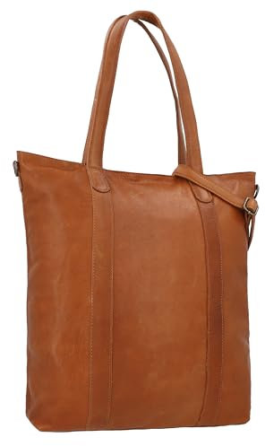 Gusti Handtasche Leder-Paris Ledertasche Umhängetasche Laptoptasche Leder Damen (Braun)