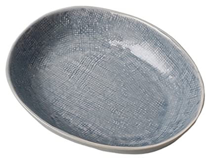 LKJIUDVY Platos llanos Plato de cerámica ovalado for ensalada, plato for postre de fruta, hogar, restaurante, cocina o cafetería, plato hondo Irregular, redondo Elegante
