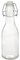 Argon Tableware 250ml Glass Bottle with Swing Top - Clear - 1x Reusable Empty Water Wine Milk Olive Oil Juice Gin Home Brew Brewing Drinking Fridge Dispenser Storage Jars with Stopper Lid