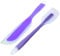 Spatule en Silicone pour Thermomix TM6 TM5 TM31, 28 cm, Résistante à la Chaleur, Violet, Lot de 2