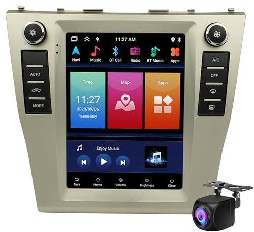 Auto Stereo Für Klassische Camry 2008-2011 Mit Drahtloser Carplay Android Auto, 9.7 ips Touchscreen Car Radio Support Youtube Spiegel-link Mit Bluetooth Fm Eq Swc/usb/aux Digital(Color:8-Core 6+128G)