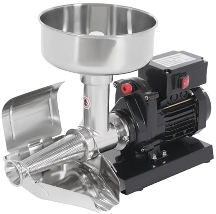 450 W Macchina di Marcatori di Pomodori Elettrici in Acciaio Inox per Uso Commerciale Per Fare Marmellata Di Ketchup Fatto In Casa E Purea Resistente Con Fermaporta Protezione contro le Perdite
