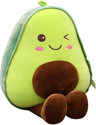 Avocado-Plüschkissen, weiches großes Avocado-Plüschtier, Avocado-Form, Wurfkissen, bezauberndes Obstkissen, Plüschpuppe für Zuhause, Dekoration, Kinderspielzeug, Geschenk