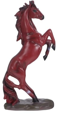 Garneck Feng Shui Pferdeskulptur aus Resin Chinesisches Horoskop Pferd Figur für Wohlstand und Glück Stehende Dekorative Figur Stilvolle Kombination aus Traditionellem und Modernem Design