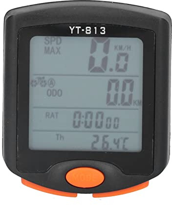 Ejoyous Fahrradcomputer, Fahrrad Tacho Fahrradtacho Radcomputer, 20 Funktionen IPX5 Wasserdicht mit FSTN Display und automatischem Sleep Mods für sichere Fahrten