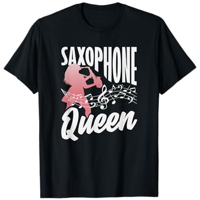 Saxophone Queen Saxophoniste Fille Femme T-Shirt