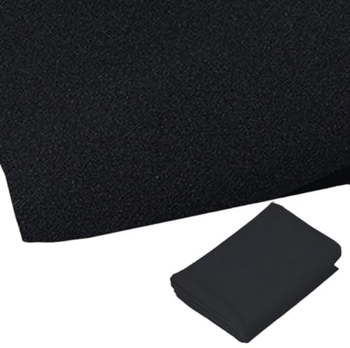 MoSundi Speaker Grill Cloth for Speakers and Amplifiers, Protective Dustproof Fabric Mesh, 1.6 x 0.5 Meters, Black Black