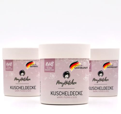 PonyHütchen Deostick Sparset 3er Pack – Deo Refill (Nachfüllpack) ohne Aluminium – veganes Naturkosmetik Deodorant Stick Nachfüllung – Antitranspirant-Alternative – Kuscheldecke - 3x 40 g