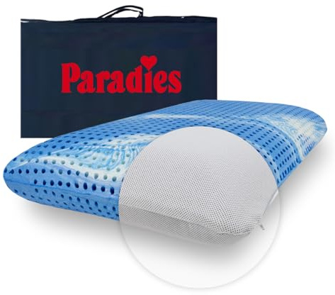 PARADIES Nackenstützkissen reVita Soft 50x75 Gelschaum Kopfkissen | ergonomisch, 1 tlg, Bezug waschbar, druckentlastend