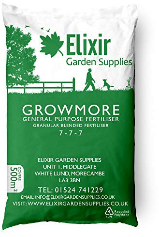 Elixir Gardens Growmore 7-7-7 Special Blend All Round General Purpose Fertiliser | 5kg | Treats 100 sq.m