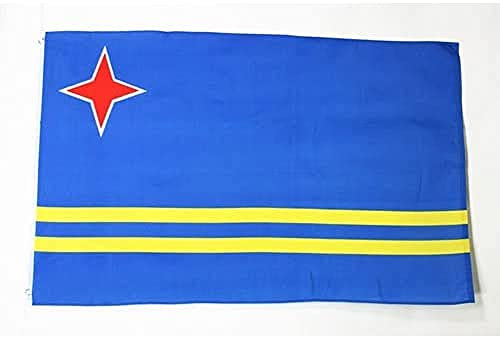AZ FLAG - Flagge Aruba - 150x90 cm - Aruba Fahne 100% Polyester mit Messing-Ösen - 110g
