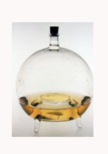 Piège à Mouches en Verre Clair, piège à Mouches Insectes Rond en Verre Cristal soufflé à la Bouche en Verre Transparent, diamètre: Environ 11 cm, Hauteur: Environ 14 cm Oberstdorfer Glashutte