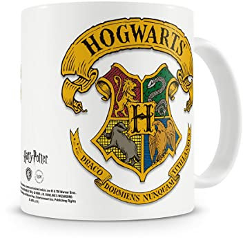 Harry Potter Oficialmente Licenciado Hogwarts Crest Taza cerámica de café
