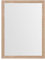LOLAhome - Espejo Decorativo de Pared con Marco Laminado Color Roble para recibidor o Entrada de casa de 76x56 cm