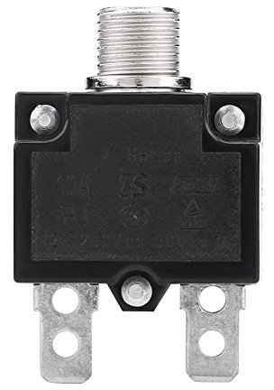 Qiilu Disjoncteur thermique de réinitialisation de commutateur thermique AC 125 / 250V compresseur d'air disjoncteur protecteur de surcharge (10A)