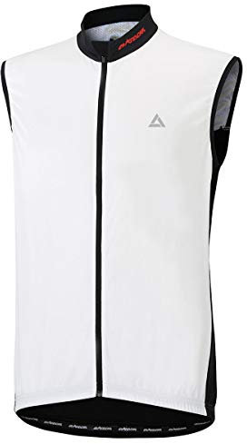 Airtracks Fahrradtrikot Kurzarm Ärmellos Comfort Line Radtrikot Jersey Bike Radler Shirt Atmungsaktiv Schnelltrocknend Reflektierend Größen XS S M XL XXL XXXL XXXXL- weiß-schwarz - XXXL