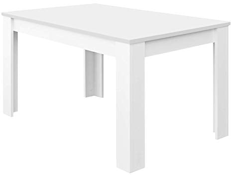 Habitdesign Mesa de Comedor Extensible, Mesa salón o Cocina, Acabado en Color Blanco Artik, Modelo Kendra, Medidas: 123-173 cm (Largo) x 75 cm (Ancho) x 78 cm (Alto)