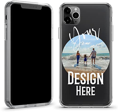 TULLUN Personalised Phone Case for iPhone 6 / 6s - Custom Your Own Photo Collage Crystal Clear Hybrid Shockproof TPU Bumper & Hard Back Plate Cover - Your Own Design