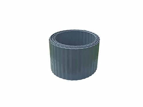 Bordure Acier ondulé - 600 x H 14 cm - Gris foncé