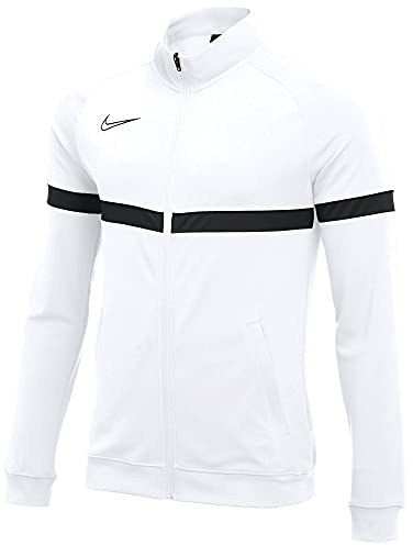 Nike Dri-fit Academy 21 - Giacca sportiva, Unisex Bambini, Bianco/Nero, S (128-137 cm)