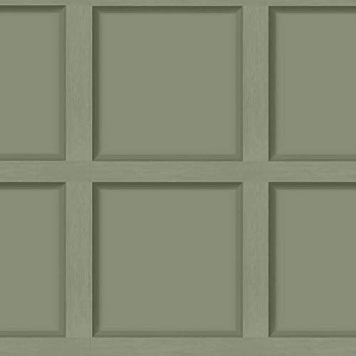 Papier peint YöL effet bois vert olive moderne contemporain