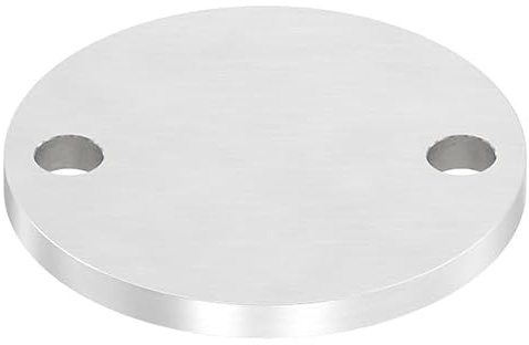 FeNau - Ankerplatte - Maße: 100x8 mm - Längsschliff - aus Edelstahl: V2A - 2 Bohrungen (außen) Ø 11 mm