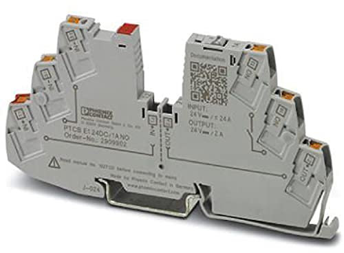 PHOENIX CONTACT PTCB E1 24DC/1A NO Elektronischer Geräteschutzschalter, Verkehrsgrau, 24 V DC, 1 A, 1 Polzahl