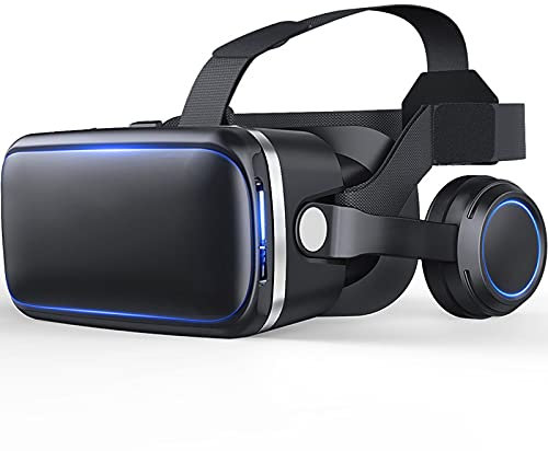CYLZRCl Occhiali 3D Realtà Virtuale VR Scatola Virtuale Occhiali 3D Casco Auricolare Occhiali Intelligenti per Smartphone Stereo (Color : 1)