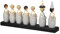 MARELIDA Fensterleuchter Lucia - 7flammig - warmweiße Glühlampen - H: 22cm, L. 48cm - weiß