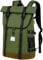Kasgo Rolltop Rucksack, Fahrradrucksack Damen Herren 17 Zoll Laptoprucksack Gross Wasserabweisend Diebstahlsicher Cityrucksack Teenager mit Laptopfach für Arbeit Reise Schule 33L Militärgrün