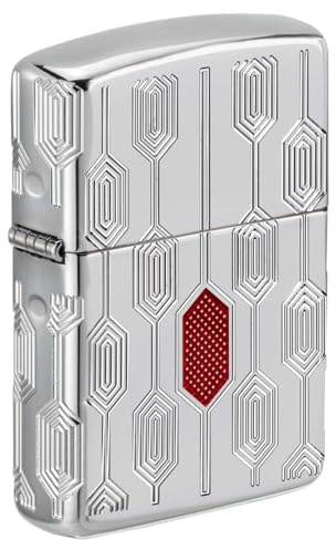 Zippo, Lighter Modern and captivating geometric design, ideal for indoor and outdoor use, easy to maintain, durable and elegant, 167 Stylish Pattern