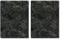 Pagnanno Hob Covers Chopping Board Pack of 2 - Versatile Kitchen Board Glass Worktop Savers - Heat Resistant Sink Boards, Worktop Protectors - Marble Effect Grey (Design 7, 50x40CM)