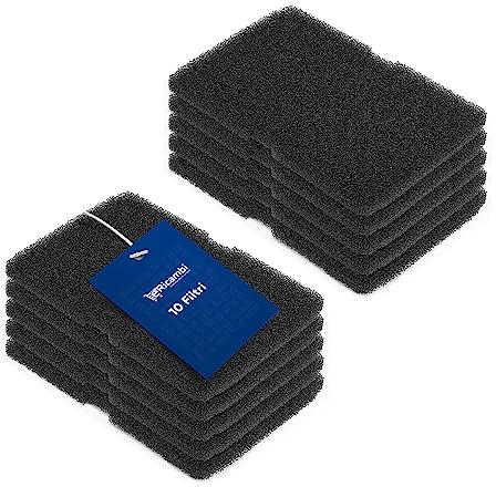 ERICAMBI® 10x Filtri Lanugine Spugna per Evaporatore Condensatore Asciugatrice, Compatibile con Beko Smeg, Dimensioni: 240x155x13 (mm) Poliuretano ad Alta Intensità
