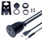 Cavo di Montaggio a Filo USB 3.0 3.5mm AUX Estensione da 1M Codice Impermeabile per Pannello Cruscotto Femmina per Auto, Bici, Moto, Barca, Rimorchio per Camion (1 Metro)