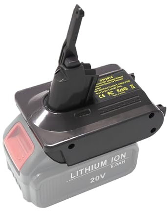 Tueddur V8 Battery Adapter Replacement for Dyson V8 Battery, Convert to Dewalt 20V Battery to Dyson V8 Absolute,Animal,Fluffy, Motorhead, Handheld Series vacuums,SV10 967834-02