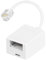 Uvital Adaptador de teléfono RJ11 a BT, conector RJ11 estándar a conector de teléfono BT para teléfono 6P4C, máquina de fax